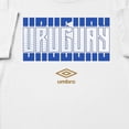 thumbnail image 2 of Umbro Men's Uruguay Stacked Soccer T Shirt (White, S-XXXL), 2 of 4