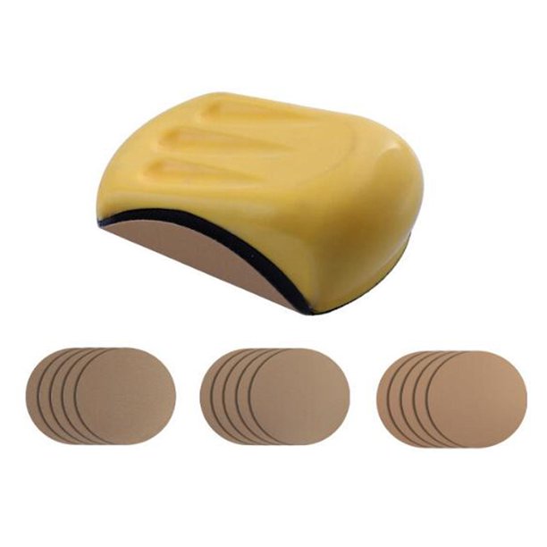 de lijado manual Disco de lijado automático Mini lijadora Herramientas de lijado con mango de detalle para acabado de metales Irregular DYNWAVEMX Disco de papel de lija