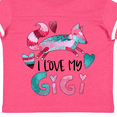 thumbnail image 4 of Inktastic I Love My Gigi Pink and Blue Fox with Hearts Boys or Girls Toddler T-Shirt, 4 of 5