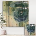thumbnail image 3 of Designart 'Blue Floral Poppies VI' Cottage Print on Natural Pine Wood, 3 of 3