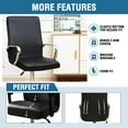 thumbnail image 5 of Shukii Waterproof Office Chair Covers Computer Chair Slipcovers Desk Chair Cover Universal Chair Protectors For Rotating Chair(Coffee,Small), 5 of 7