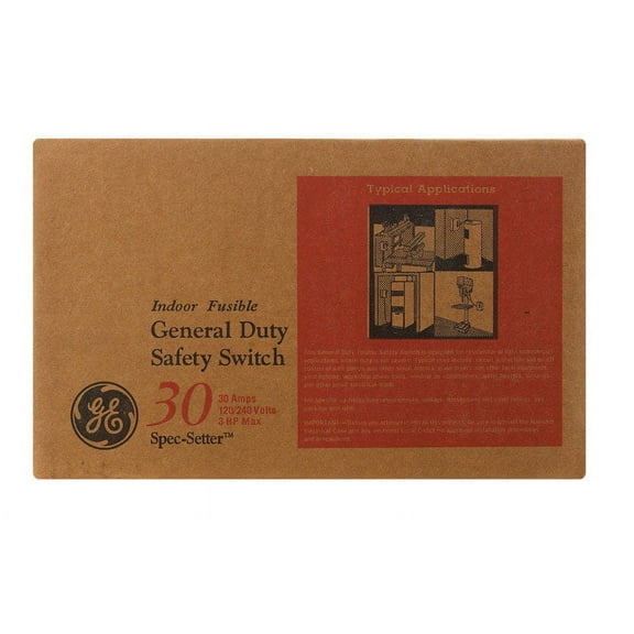 TG3221CP General Duty Safety Switch, Rainproof, 30-Amp - Quantity 1