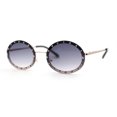 thumbnail image 2 of Pimp Rhinestone Frame Oval Rimless Metal Rim Sunglasses Gold Smoke, 2 of 4