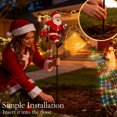 thumbnail image 5 of Solar Christmas Lights Outdoor Decorations Santa Claus with Watering Can Solar Garden Lights Perfect for Christmas Yard Decorations and Holiday Gifts, 5 of 6