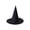 Black, variant on TYUHjkL Halloween Witch Hat Decor, 14.96in Oxford Fabric Cosplay Wizard Cap for Hanging or Head Wear, Party Costume Accessory(without Rope)