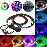 Music Strip Light Car Underglow Lights Auto Voice Control Chassis Colorful Lamp Streamer Racing Lamp App Control
