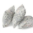 thumbnail image 6 of Fall Patch Snowflowers Indoor/Outdoor Fabric Pillow in Cream Gray 26x26, 6 of 7