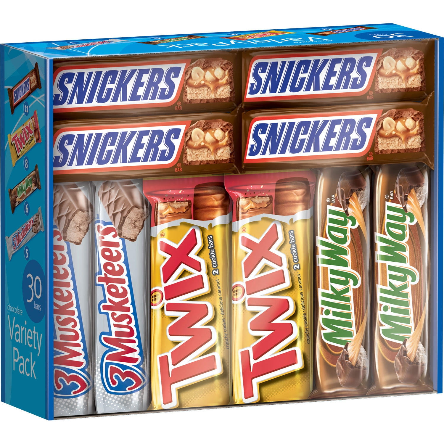 Snickers, Twix and More Assorted Chocolate Candy Bars Bulk Variety Pac —  wholesale-americas