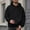 Black, variant on Men's Big and Tall Pullover Hoodie Solid Color Sports Loose Fit Drawstring Pocket