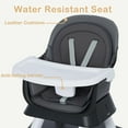 thumbnail image 4 of AILEEKISS 8-in-1 Baby High Chair, Toddler Booster Seat with Dishwasher-Safe Tray, Dark Grey, 4 of 9
