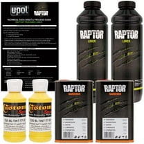 Raptor Safety Yellow Urethane Spray-On Truck Bed Liner Texture Coating, 2 Liters