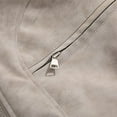 thumbnail image 4 of Mrmaere Men's Stand Collar Jacket Zip-Front Multi-Pocket Stylish Outerwear for Daily & Casual Khaki L, 4 of 8