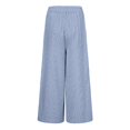 thumbnail image 5 of QYZEU Straight Pants for Women Women Summer Fashion High Waist Wide Leg Button Loose Casual Pants Ladies Business Casual Clothes Pants for Women Trendy Blue M, 5 of 5