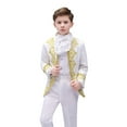 thumbnail image 4 of Boy Knight Prince Palace Dress Chorus Costume Children Stage Charming Performance Clothing Set Kids Blazer Pants, 4 of 7