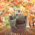 thumbnail image 3 of de Resina para Colgar en El Jardín, Diseño Creativo, Mini Casa, Estatuilla Artesanal, Soportes para Macetas para , Hogar, Escritorio, Flo Villa, 3 of 8
