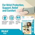 thumbnail image 6 of IMAK Computer Wrist Glove ''Grey, 1 Count'', 6 of 7