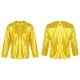 thumbnail image 5 of Gibobby Blusa Termica Niñas Vestido de fiesta de con lentejuelas y informal para niños y niñas （Dorado， 12-14 Años), 5 of 5