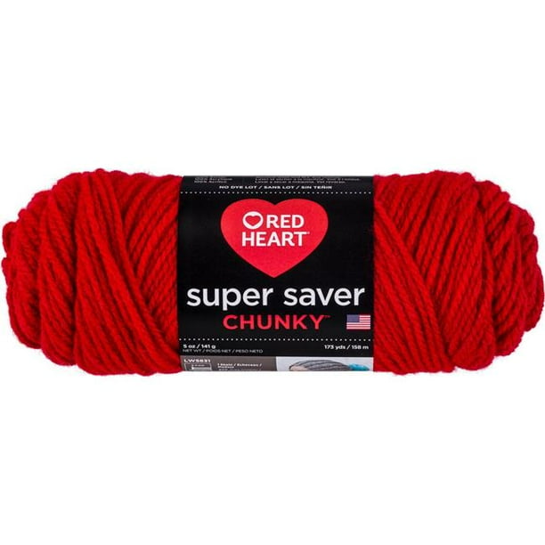 Red Heart Super Saver Chunky YarnCherry Red