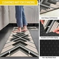 thumbnail image 5 of Boho Kitchen Rugs and Mats Set 2 Pieces Non Slip and Washable Geometric Runner Rug with Rubber Backing Bohemian Kitchen Mats for Floor Cushioned Anti Fatigue 17x47+17x30, 5 of 6