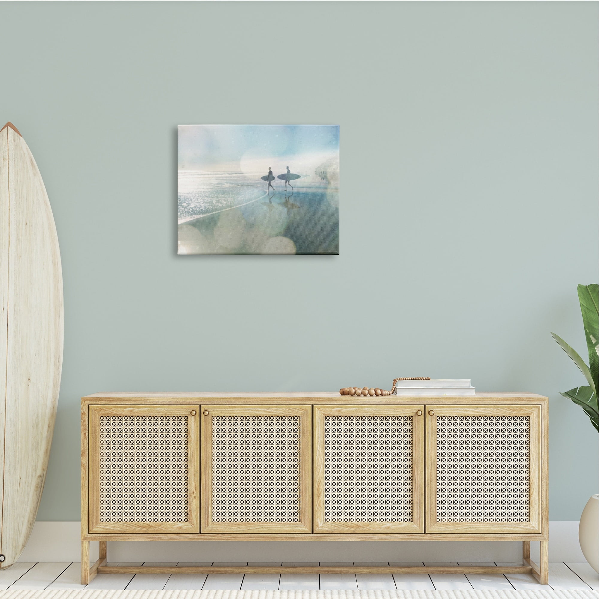 Stupell Industries Wet Sand Sea Surf Sport Fleeting Bokeh Effect ,30 x 24, Design by Devon Davis