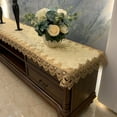 thumbnail image 1 of CHUANK Rectangular Lace Table Runner Doilies Table Dresser Scarf Table Cover for TV Cabinet Dining Room  Wedding  Holiday  Party Table Decor, 1 of 2