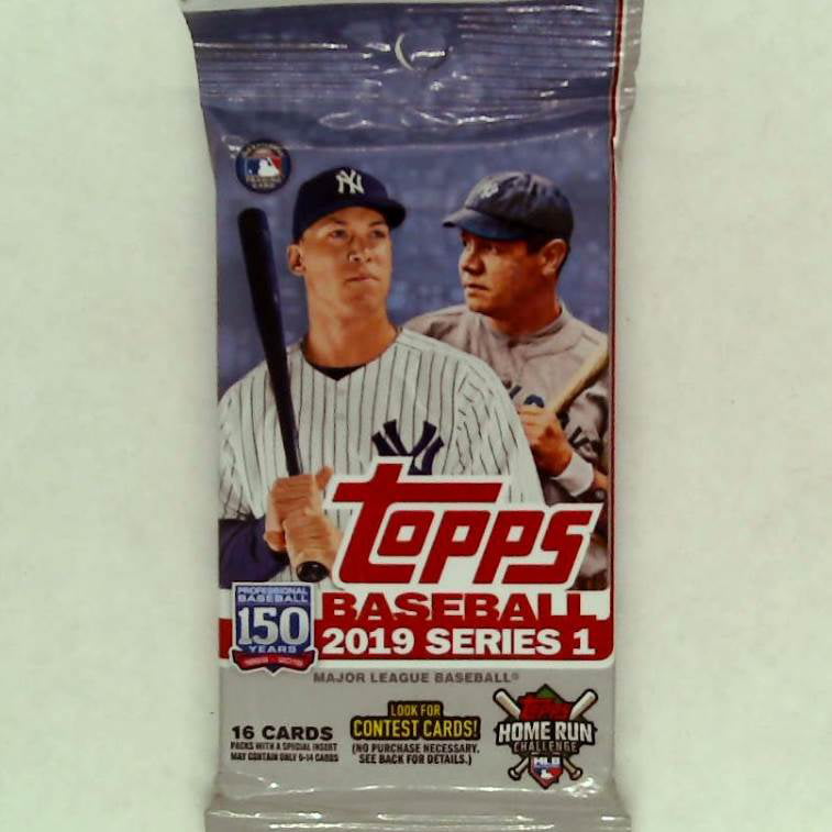 Topps 2019 Baseball Cards - Series 1 (16 Card Pack) - Walmart.com