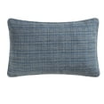 thumbnail image 5 of Way to Celebrate 14" x 22" Blue Embroidered Leaves Oblong Decorative Pillow, 5 of 5