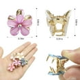 thumbnail image 2 of 15PCS Mini Claw Clip, Retro Hair Clips with Daisy Flower, Sweet Artificial Bangs Clips Decorative Hair Accessories for Women Girls, 2 of 7