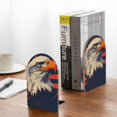 thumbnail image 5 of Susaid American Bald Eagle A Print Wooden Bookends Decorative Book Ends for Shelves Heavy Books Holder Organizer Non-Slip Desk Book End for Kids Room Office School 1 Pairs, 5 of 8
