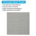 thumbnail image 3 of Uxcell 4"L x 4"W Hojas de Metal Perforadas, 2Pcs 20Ga 3x6mm Malla de Agujeros Hexagonales de Aluminio Expandido para Ventilación, Filtración, Protector de Ventilación de Secadora, Pantalla, Negra, 3 of 7