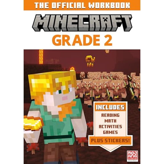 Pre-Owned Official Minecraft Workbook: Grade 2 (Paperback)