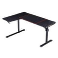 thumbnail image 2 of Urbanpro Modern Metal Gaming Desk with Built-in Outlets in Black, 2 of 16