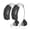 Black, variant on MEDca Digital Behind-the-Ear Hearing Amplifier Sound Enhancer - White