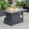 thumbnail image 4 of LeisureMod Hamilton 7-Peice Patio Conversation Set with Firepit Table in Green, 4 of 22