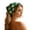 Dark Green, variant on Crochet Daisy Triangle Head Scarf, Knitted Floral Bandana Head Wrap, Adjustable Back Tie Hair Kerchief For Daily, Travel, Beach & Outdoor Styling