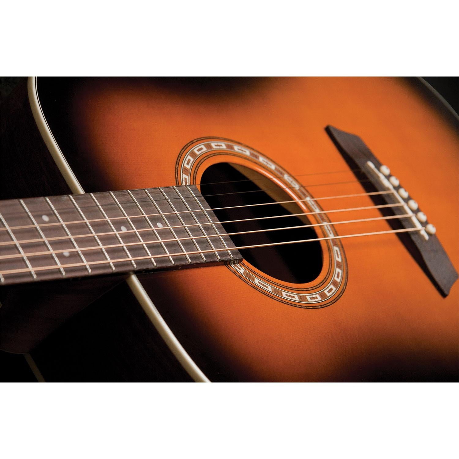 Washburn 6 String Acoustic Guitar, Right (WD7SATB-A)