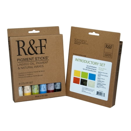 UPC: 0836943007765 | R&F Handmade Paints Pigment Stick Set  6-Colors  Introductory