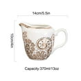 thumbnail image 3 of Ceramic Sugar Bowl With Lid And Milk Jug, Creamer And Sugar Sets, Cream And Sugar Pot, Creamer Jug Sugar Jar, Coffee Serving Set , Cream Pitcher-Milk Jug, 3 of 8