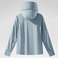 thumbnail image 5 of Zivyakyron Zip up Windbreaker Jackets for Men Lightweight Quick Dry Rain Long Sleeve Hooded Loose Jackets Outdoor Plain Blue 2XL, 5 of 10