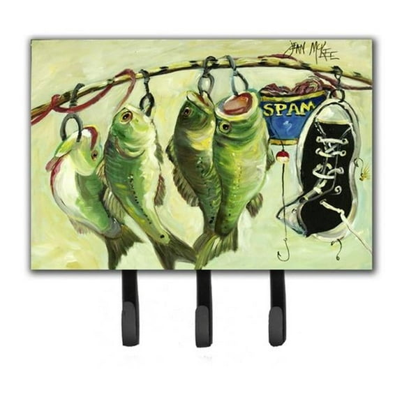 Caroline's Treasures JMK1113TH68 Recession Food Fish caught with Spam Leash or Key Holder, Triple Hook, multicolor