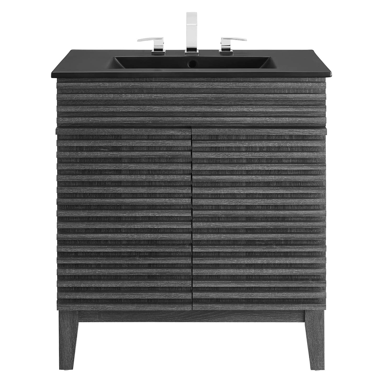 Modway Render 30" Bathroom Vanity in Charcoal Black