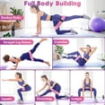 thumbnail image 3 of Resistance Bands For Legs And Butt, Fabric Workout Loop Bands Black Grey, 3 of 5