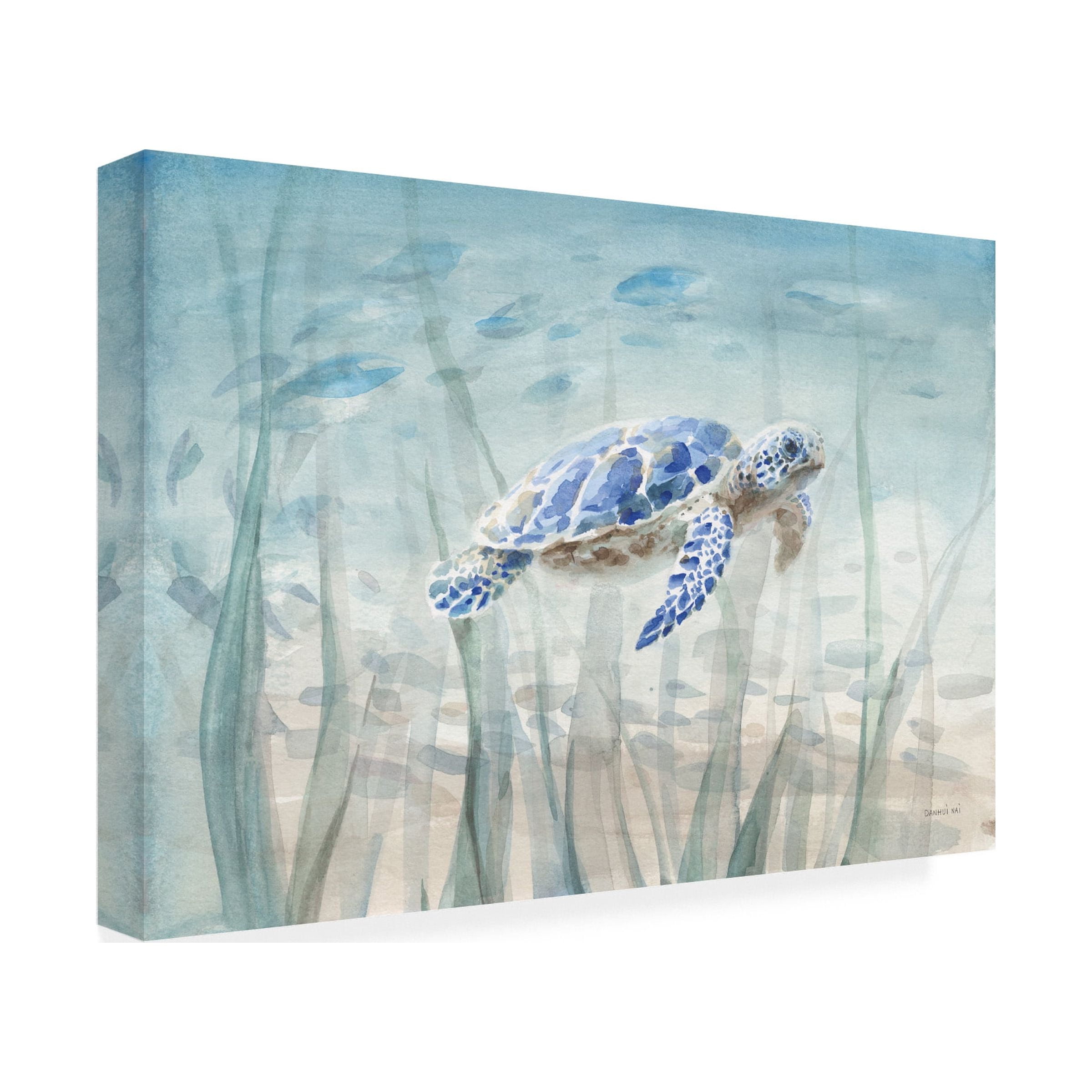 Danhui Nai 'Undersea Turtle' Canvas Art