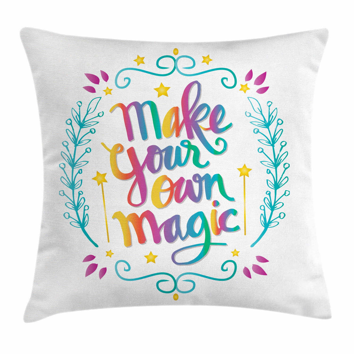 Magic Cushion Merchandise Merch 40 x 40 cm ADD Pillow Insert I Love You Aesthetic Flame Art Vintage Drawing Sequin Pillow Gift Throw Home Decor 