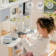 thumbnail image 4 of ROBUD Kids Pots and Pans Playset, 9 Pieces Stainless Steel Kitchen Accessories Pretend Play Kitchen Set for Toddlers, Mini Toy Kitchen Accessories (Cream Blue), 4 of 8