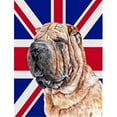 thumbnail image 1 of Shar Pei With English Union Jack British Flag Flag Garden Size, 1 of 1