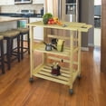thumbnail image 2 of Casual Home 372-30 Trek Folding Kitchen Cart - Natural, 2 of 4