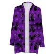 thumbnail image 4 of DDAPJ pyju Halloween Cardigan Sweaters for Women,Women's 2023 Halloween Cat Pumpkin Theme Cardigan Long Sleeve Open Front Knit Sweater Outwear Coat, 4 of 5