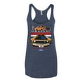 thumbnail image 2 of Wild Bobby Mustang Powered by Ford Performance Cars and Trucks Women Tri-Blend Racerback Tank Top, Vintage Navy, Medium, 2 of 6