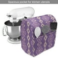 thumbnail image 2 of Purple Stand Mixer Cover, Retro Patterns Abstract Psychedelic Motifs Geometrical Shapes, Kitchen Appliance Organizer Bag Cover with Pockets, 5 Quarts, Violet Blush, by Ambesonne, 2 of 4